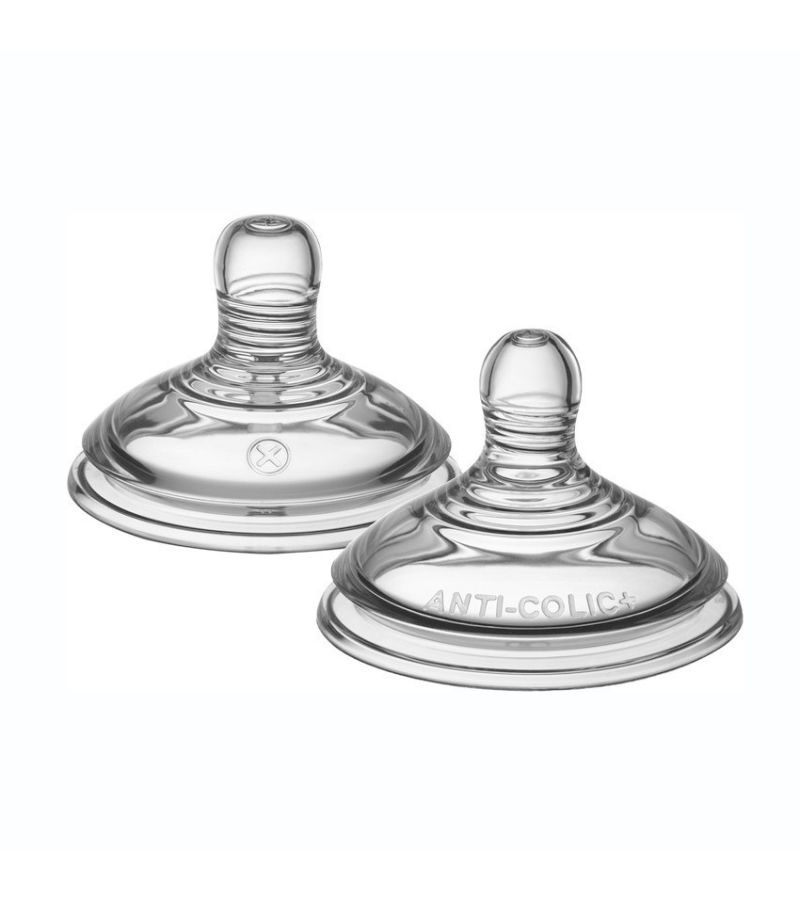 Θηλές σιλικόνης Advanced Anti-Colic TOMMEE TIPPEE Μεταβλητής ροής σε σχήμα Χ για 0+ μηνών (2 τεμ) 42122651