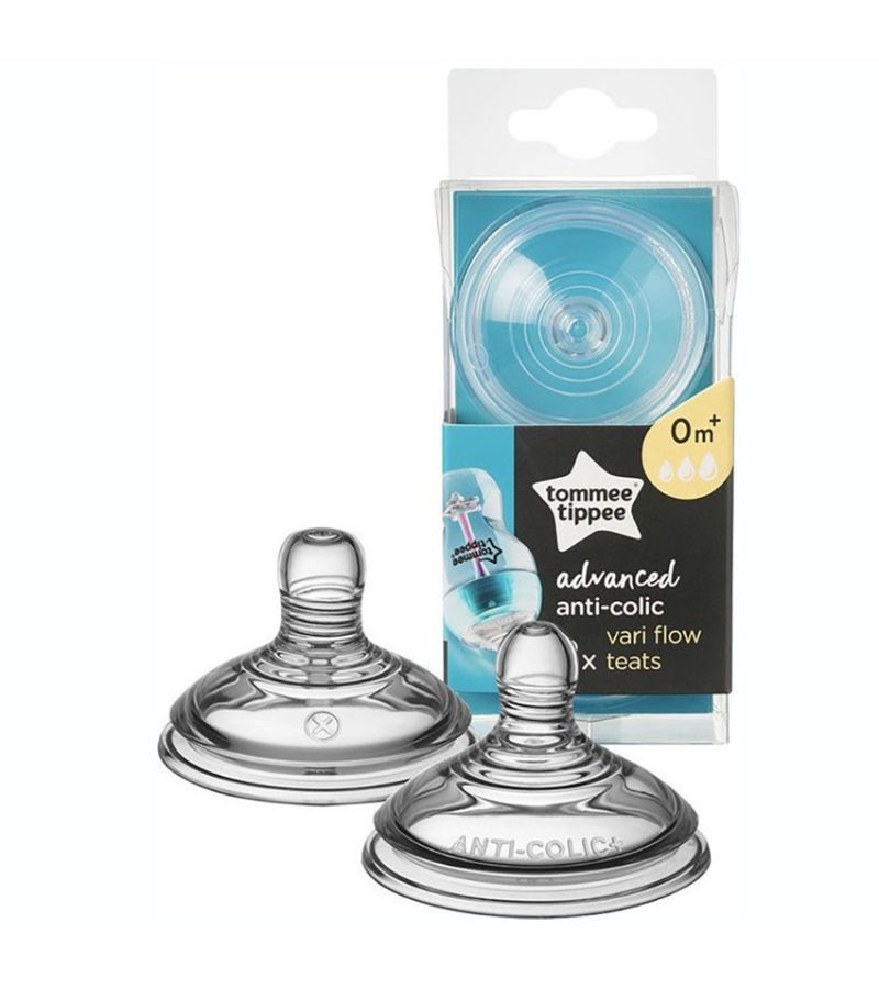 Θηλές σιλικόνης Advanced Anti-Colic TOMMEE TIPPEE Μεταβλητής ροής σε σχήμα Χ για 0+ μηνών (2 τεμ) 42122651