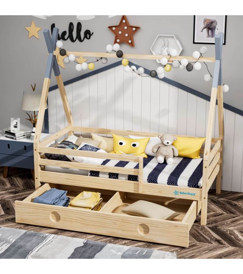 Κρεβάτι Galaxy Montessori BEBE STARS για Στρώμα 80x160cm 438-05