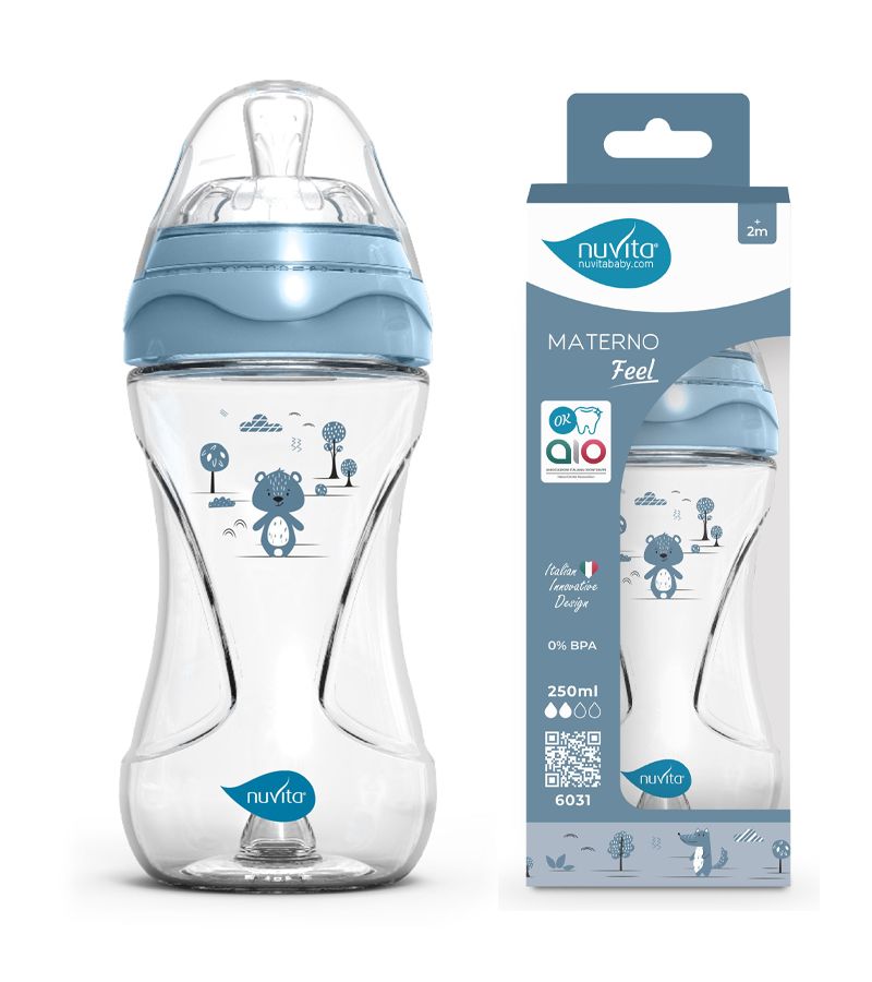 Μπιμπερό Πλαστικό Anticolic NUVITA 6031 Powder Blue 250 ml 2m+ NU-ALMB0064