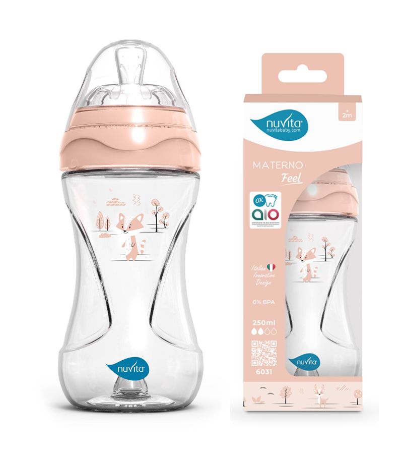 Μπιμπερό Πλαστικό Anticolic NUVITA 6031 English Rose 250 ml 2m+ NU-ALMB0065