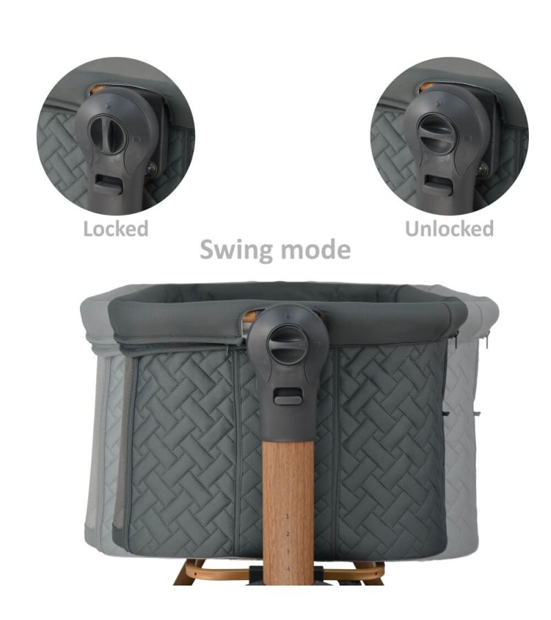 Λίκνο BEBESTARS Style 2 in 1 Smoked Grey 847-186