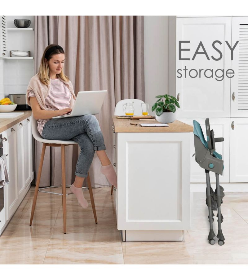 Καρέκλα Φαγητού BEBE STARS Comfy 2σε1 Petrol 865-184