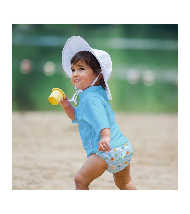 Μαγιό - πάνα I PLAY Snap Reusable Absorbent Swim Diaper Light Aqua Sea Friends IP-10097-4AGO