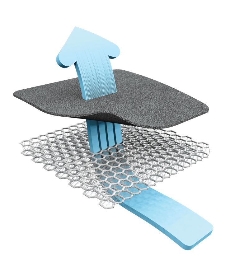 Αντιϊδρωτικό κάλυμμα για κάθισμα αυτοκινήτου (15-36 κιλά) AEROSLEEP AEROMOOV Air Layer Group 2-3 Sand AL-2-SA