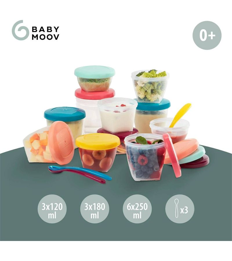 Σετ Μπωλ Φαγητού BABYMOOV Multi Set(3x120ml+3x180ml+6x250ml+3 spoons) A004310