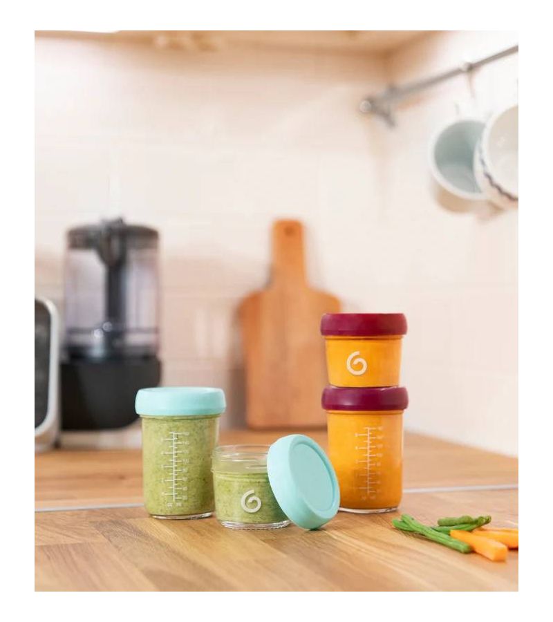 Σετ Δοχεία Αποθήκευσης BABYMOOV Glass (4x220ml) A004313