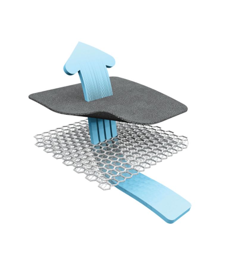 Αντιϊδρωτικό κάλυμμα για κάθισμα αυτοκινήτου (15-36 κιλά) AEROSLEEP AEROMOOV Air Layer Group 2-3 Blossom AL-2-BLO