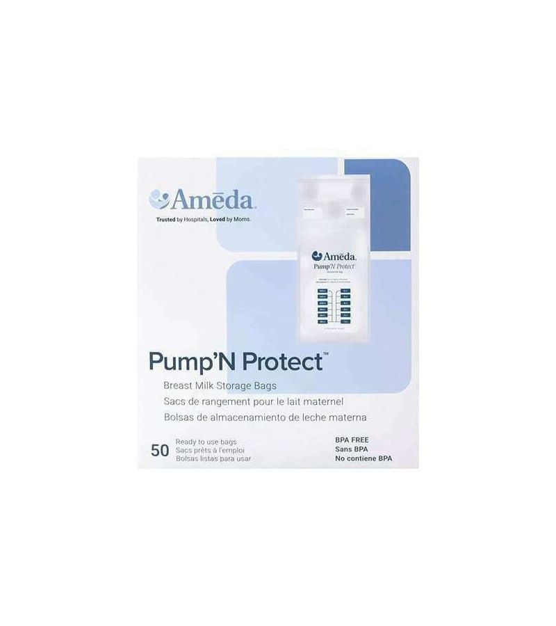 Σακουλάκια φύλαξης μητρικού γάλακτος AMEDA Pump Nprotect 180ml (50 τεμ) 800M01