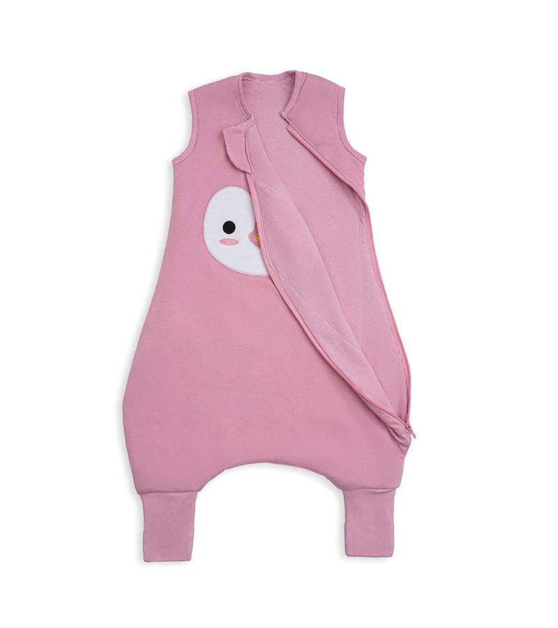BABY BLISS Χειμωνιάτικος Υπνόσακος με πόδια BlissJump 2.5 tog Penguin Pink 6-18 μηνών BLISS-JMP-0004