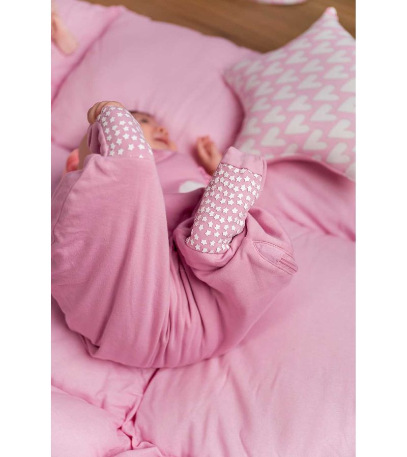 BABY BLISS Χειμωνιάτικος Υπνόσακος με πόδια BlissJump 2.5 tog Penguin Pink 6-18 μηνών BLISS-JMP-0004