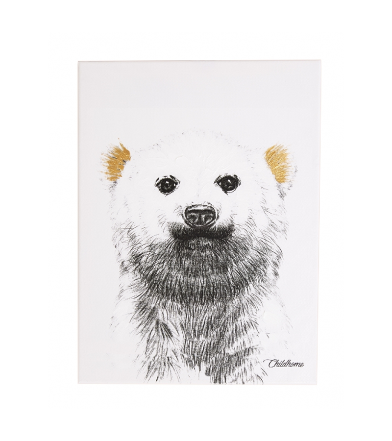 Κάδρο CHILDHOME Polar Bear Gold 30x40cm BR75329