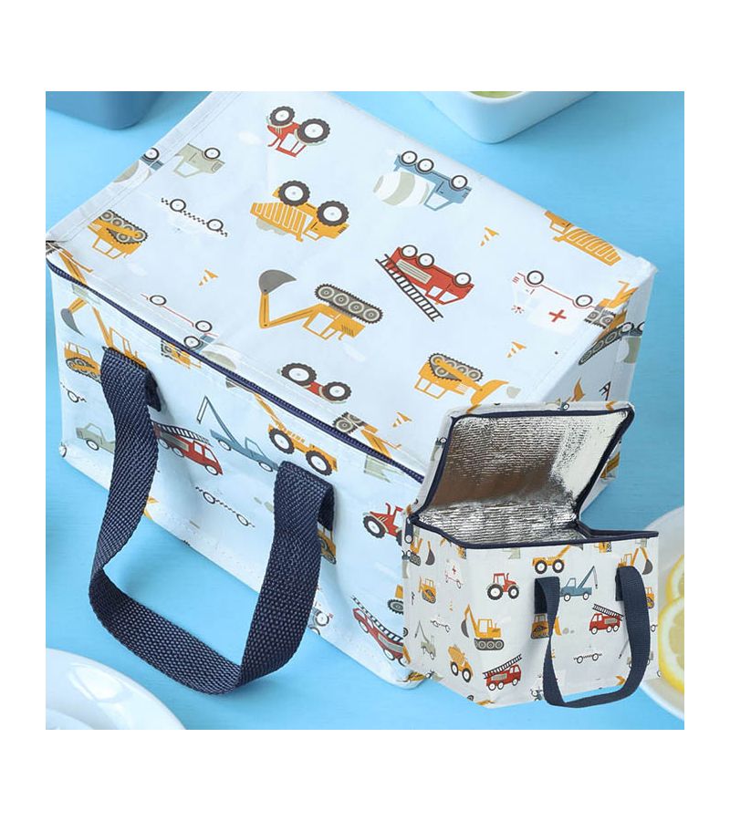 A LITLE LOVELY COMPANY Τσαντάκι μεταφοράς φαγητού 23x16x16 - Vehicles CBVEBU25