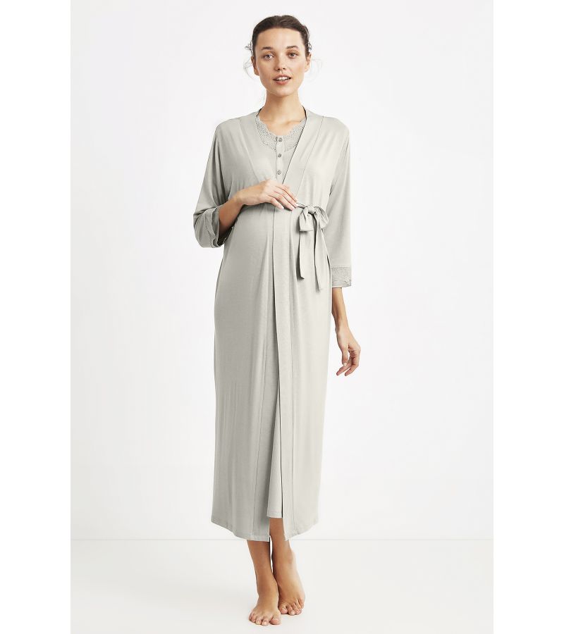 Ρόμπα εγκυμοσύνης με μακρύ μανίκι CATHERINE\'S 873CA Light Green