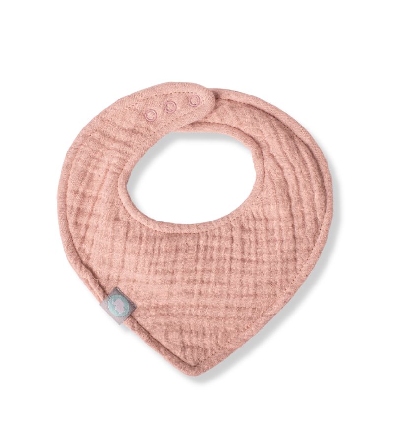 Σαλιάρα Μουσελίνα 3τμχ Αδιάβροχη FUNNA BABY Coral BIS-0102