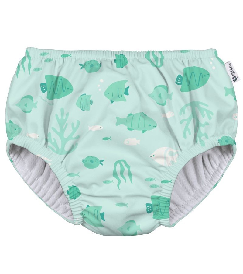 Μαγιό - πάνα GREEN SPROUTS Eco Pull-Up Swim Diaper Light Seafoam Reef GS-721068-5015