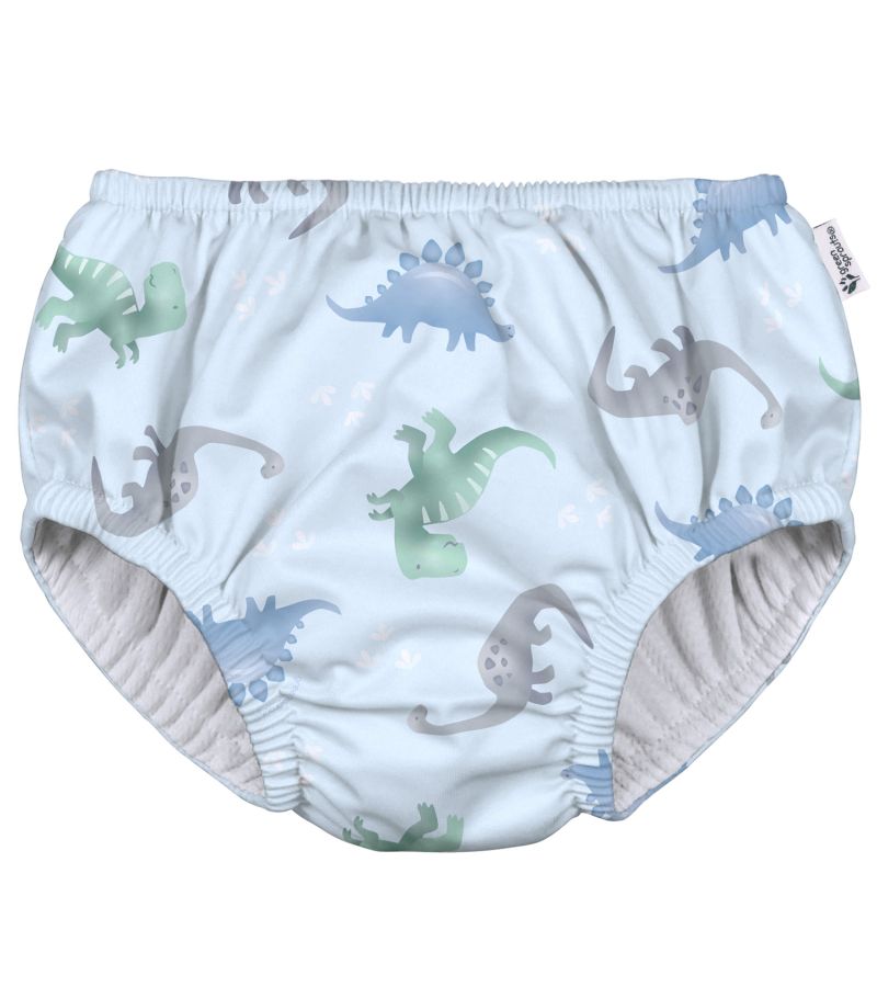 Μαγιό - πάνα GREEN SPROUTS Eco Pull-Up Swim Diaper Light Blue Dinos GS-721068-6058