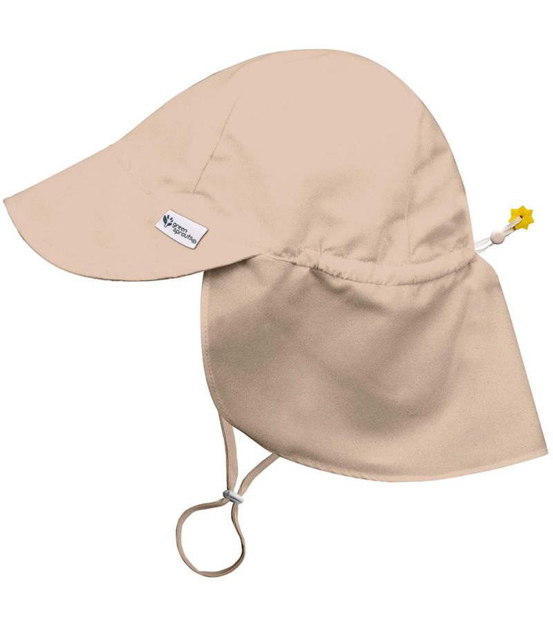 Καπέλο GREEN SPROUTS ECO Flap Hat Sun Protection Sand GS-747138-408