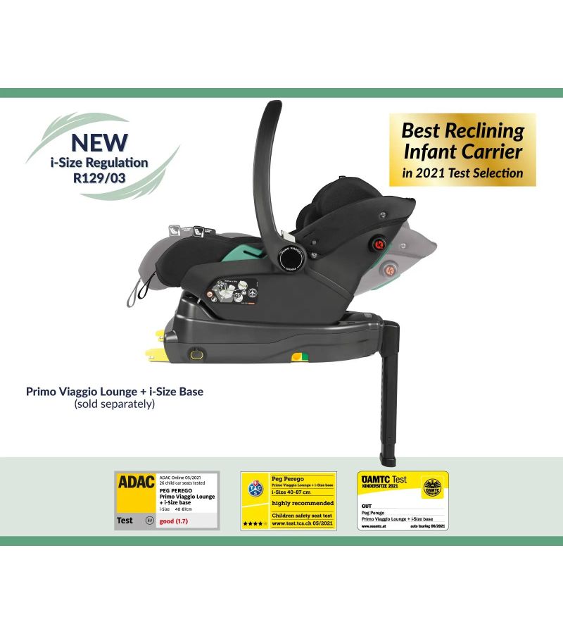 Kάθισμα αυτοκινήτου PEG PEREGO PrimoViaggio Lounge i-Size(0-87cm) True Black