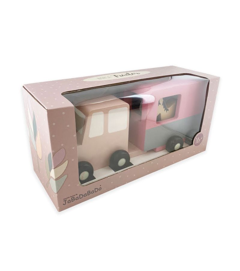 Jabadabado Ξύλινο Φορτηγάκι μεταφοράς αλόγων JB-W7170