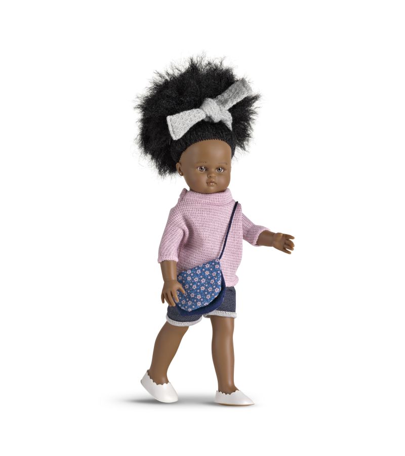MAGIC BABY Κούκλα Nany Afro με τσάντα 33εκ. MB33017