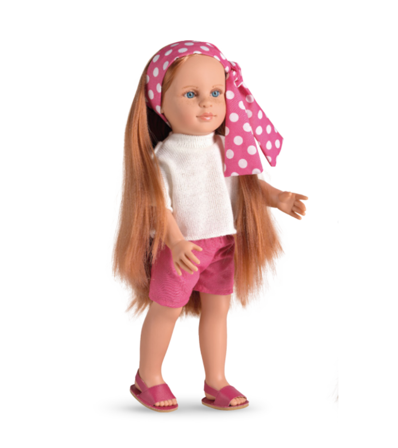 MAGIC BABY Κούκλα Nina με κόκκινα μαλλιά 47εκ. MB42112