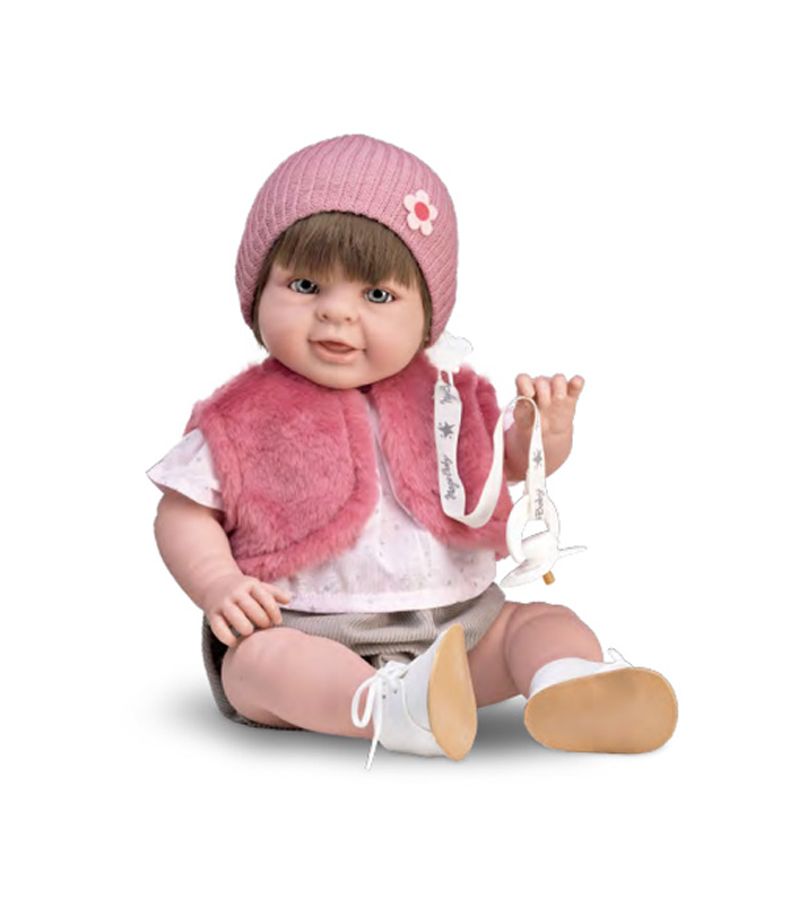 MAGIC BABY Κούκλα Paula με Ροζ Ζακέτα 47εκ. MB46509
