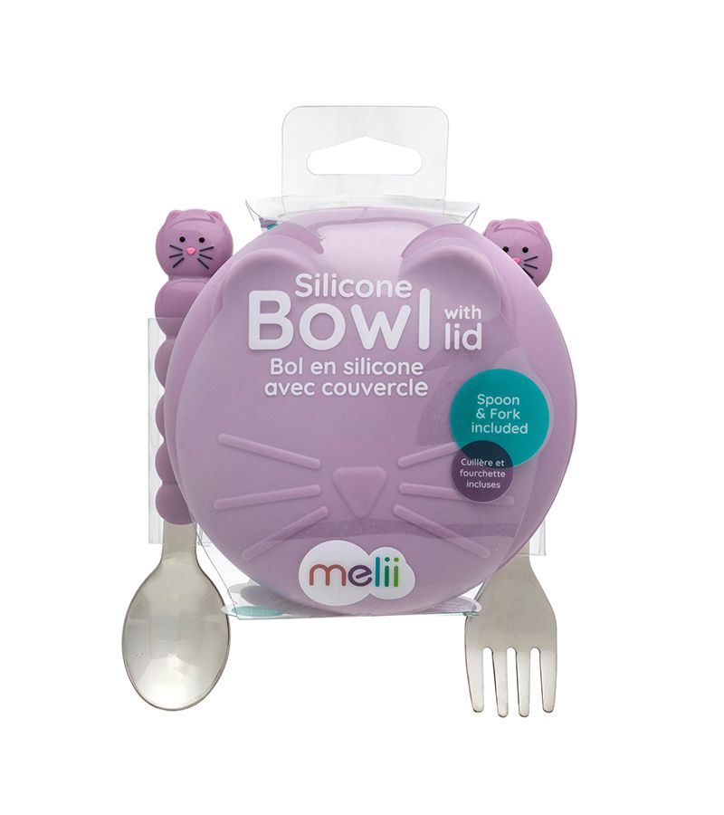 Σετ φαγητού σιλικόνης 350ml MELLI Cat MEL12610