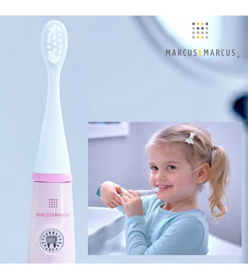 MARCUS & MARCUS Παιδική Ηλεκτρική Οδοντόβουρτσα Oral Sonic Ροζ 36 Μηνών+ MNMRC05-PK
