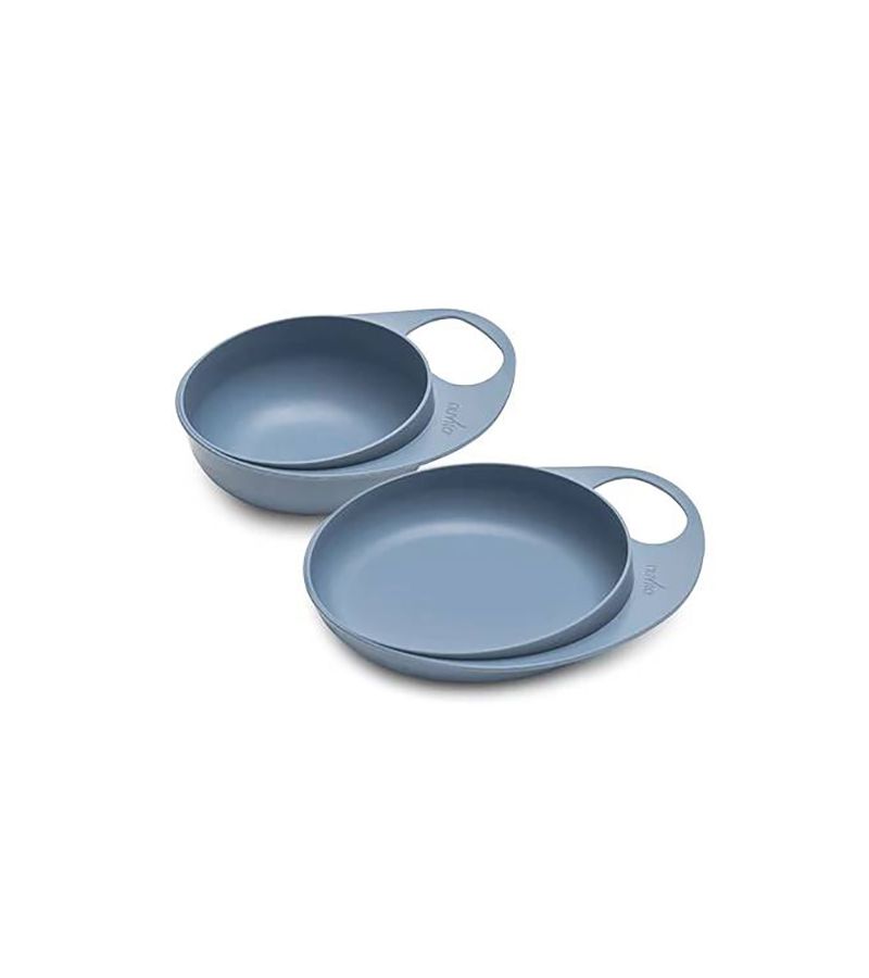 Easy Eating Smart Bowl + Plate 2τμχ NUVITA 6m+ 8461 Powder Blue NU-PPPL0141