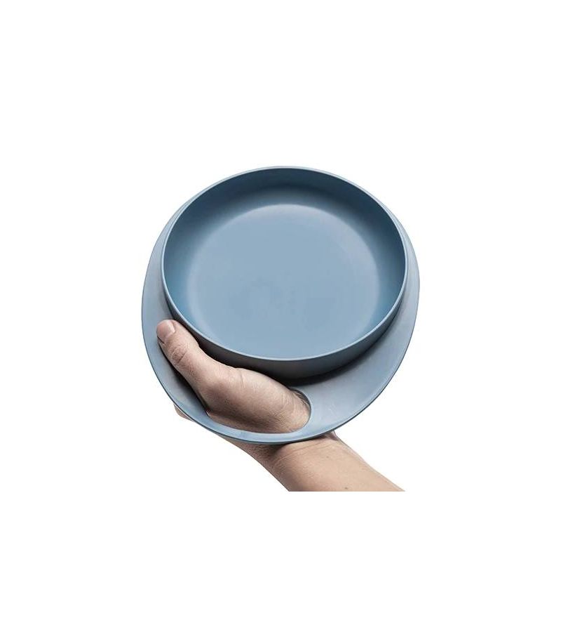 Easy Eating Smart Bowl + Plate 2τμχ NUVITA 6m+ 8461 Powder Blue NU-PPPL0141