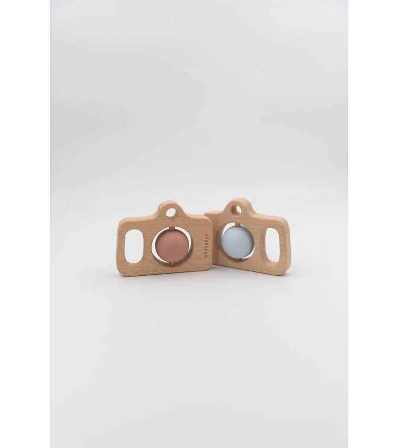 PhotoCamera από ξύλο και σιλικόνη BAMBOOM Pink CBB82707-04