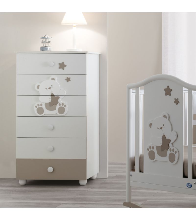 Συρταριέρα Settimino PALI Orsone Tortora 69x48x126cm