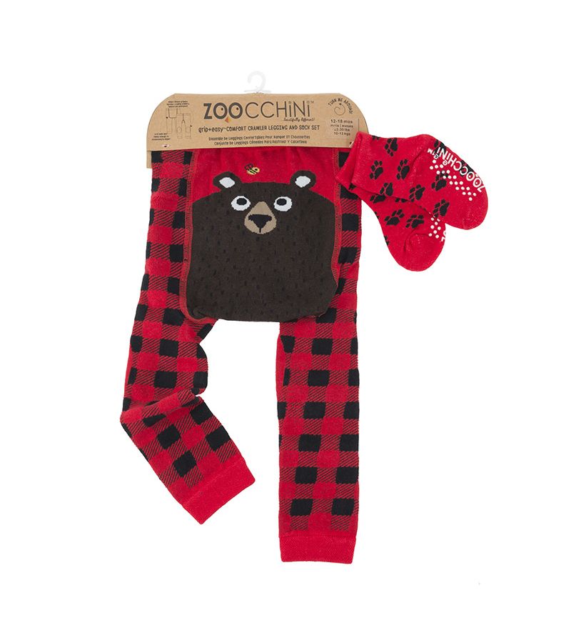 ZOOCCHINI Crawler Pants & Socks Set – Bosley The Bear
