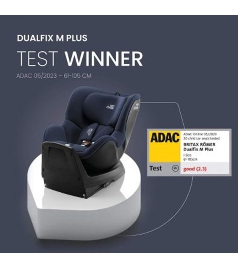Παιδικό κάθισμα αυτοκινήτου BRITAX-ROMER Dualfix M Plus I-Size ( 61-105cm) Midnight Grey