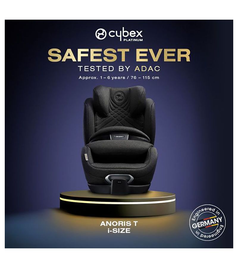 Κάθισμα αυτοκινήτου Cybex Anoris T i-Size με Ενσωματωμένη Τεχνολογία Αερόσακου Deep Black