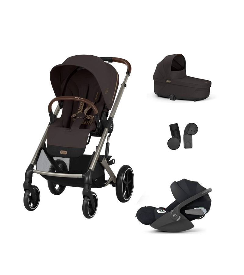 CYBEX  Πολυκαρότσι 3in1 Balios S Lux 2025 Taupe Frame Chocolate Brown με κάθισμα Cloud T i-size