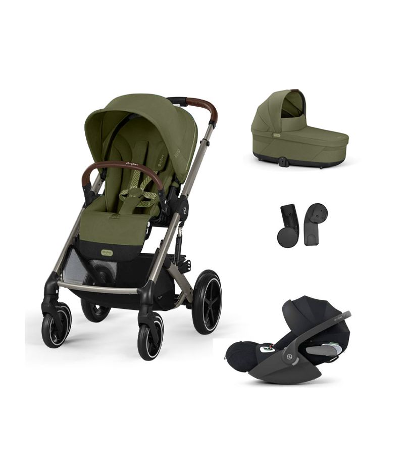 CYBEX  Πολυκαρότσι 3in1 Balios S Lux 2025 Taupe Frame Moss Green με κάθισμα Cloud T i-size