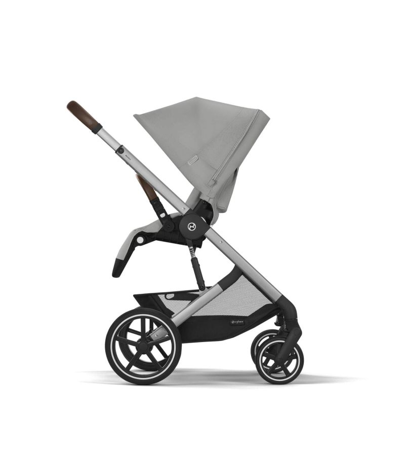 CYBEX  Πολυκαρότσι 3in1 Balios S Lux 2024-2025 Silver Frame Stone Grey με κάθισμα Cloud T i-size