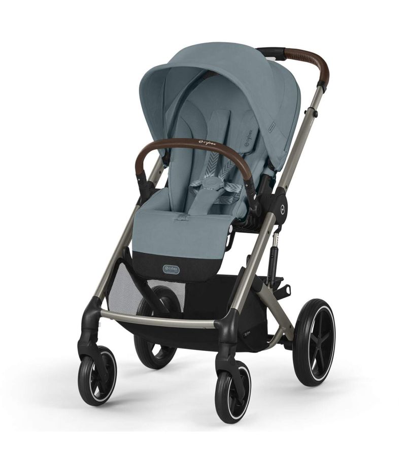 CYBEX Πολυκαρότσι 3in1 Balios S Lux 2024-2025 Taupe Frame Stormy Blue με κάθισμα Cloud G i-size Plus Stormy Blue με Βάση Isofix Base G