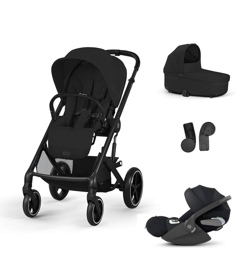 CYBEX  Πολυκαρότσι 3in1 Balios S Lux 2024-2025 Black Frame Moon Black  με κάθισμα Cloud T i-size