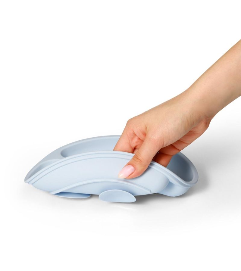 Πιάτο σιλικόνης BABYONO με βεντούζες και χωρίσματα Μπλε BN1482/01