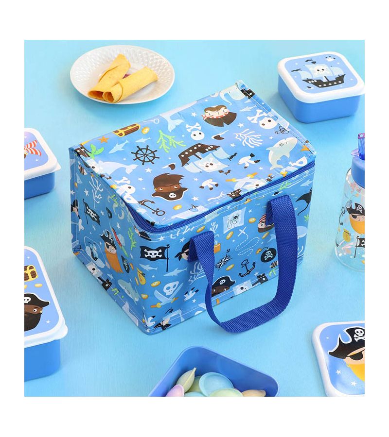A LITLE LOVELY COMPANY Τσαντάκι μεταφοράς φαγητού 23x16x16 - Pirates CBPIBU32