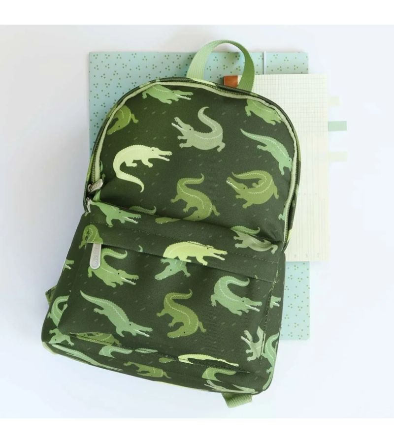 Mini Τσάντα πλάτης παιδικού σταθμού A LITTLE LOVELY COMPANY Crocodiles BPCRGR70