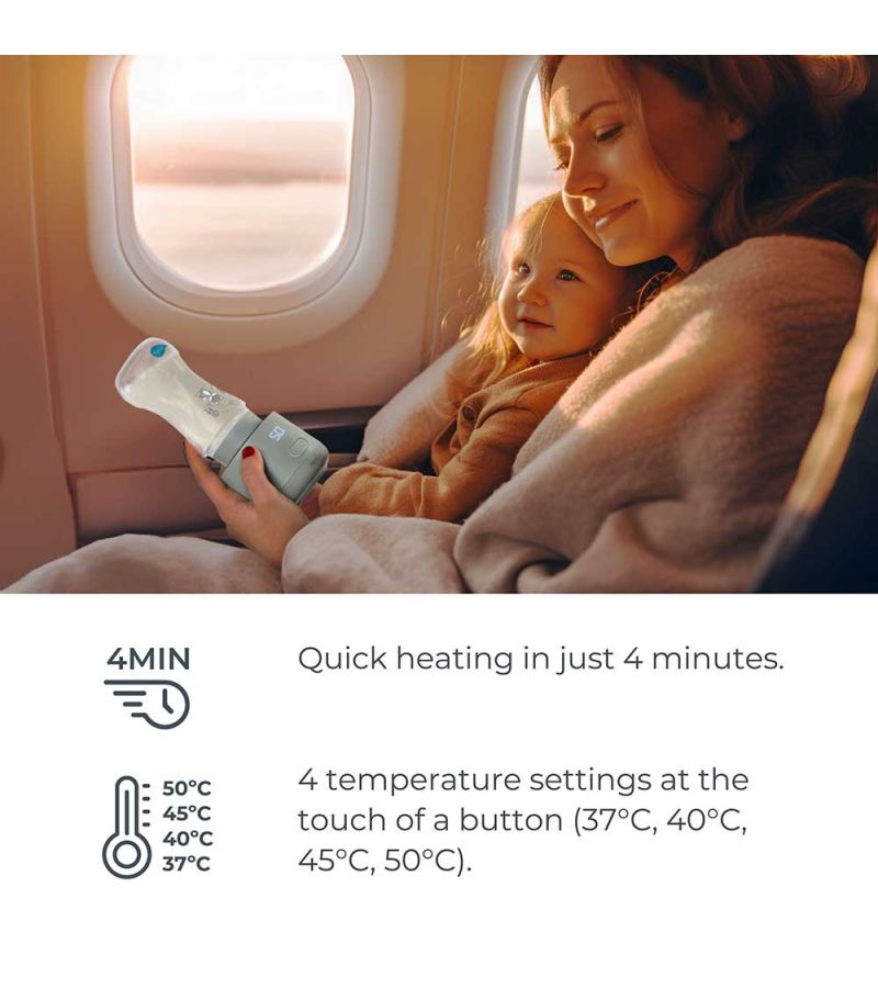 Φορητός Θερμαντήρας μπιμπερό NUVITA Warm n Go Universal 1162 NU-ALSC0013