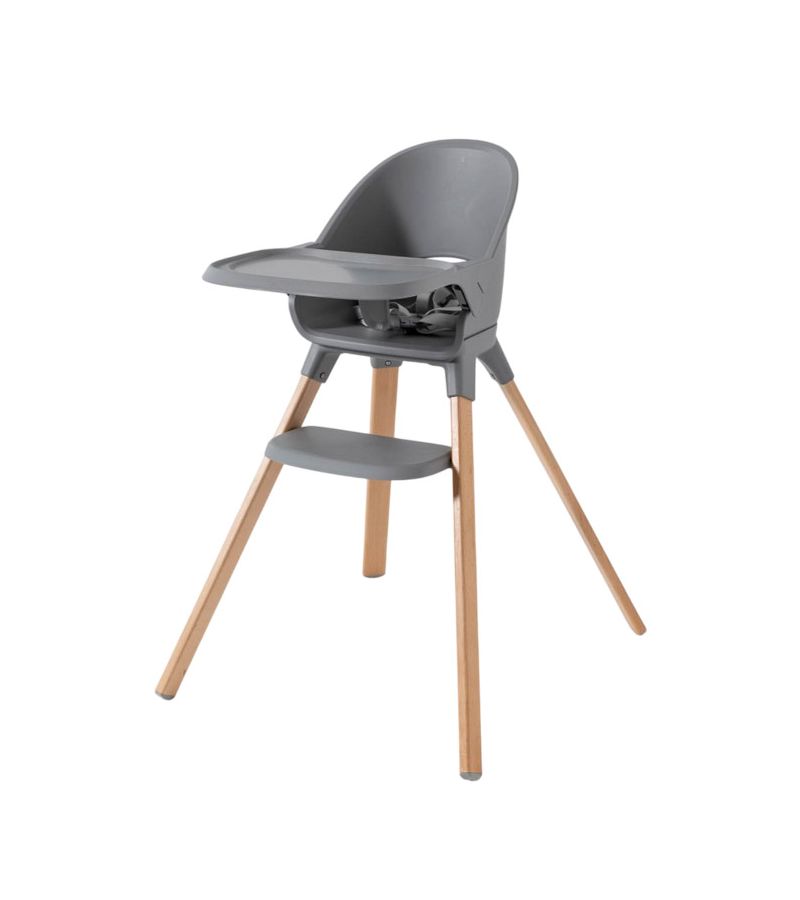 Καρέκλα φαγητού TWISTSHAKE Pastel Grey Wood + ΔΩΡΟ Βαμβακερό Βοηθητικό Μαξιλάρι