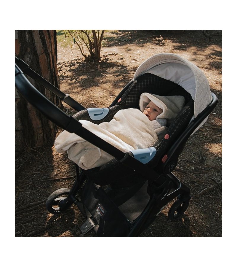 Χειμερινή Κουβέρτα από μπαμπού με κουκούλα BAMBOOM  75x75cm Sand