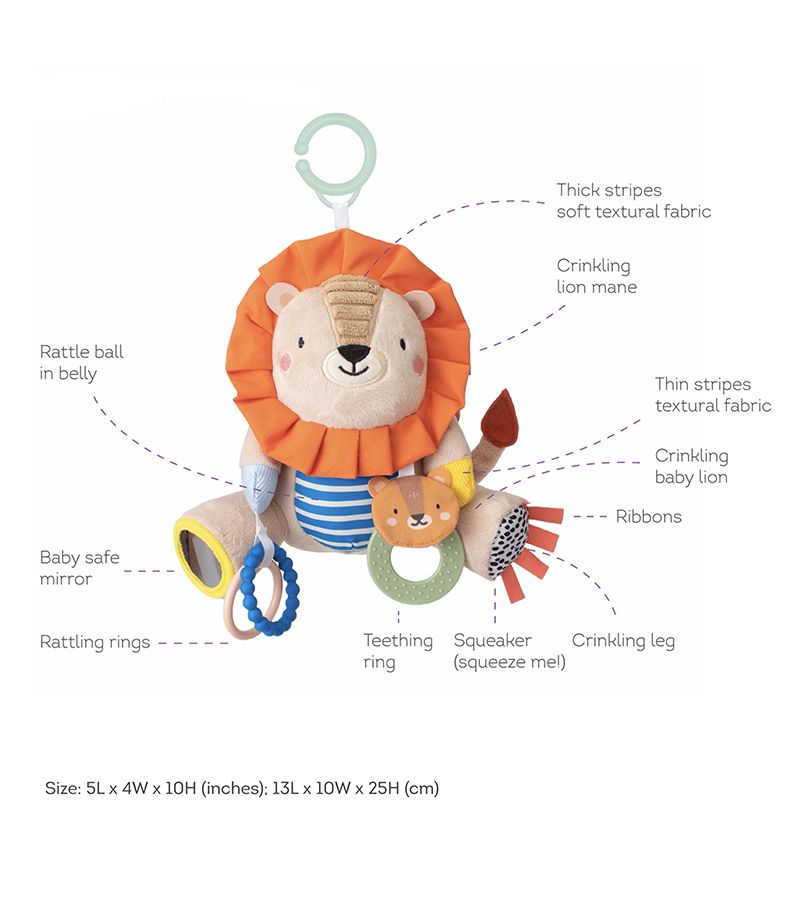 Κρεμαστό Λόυτρινο  Παιχνίδι Δραστηριοτήτων, Harry Lion TAF TOYS 12805