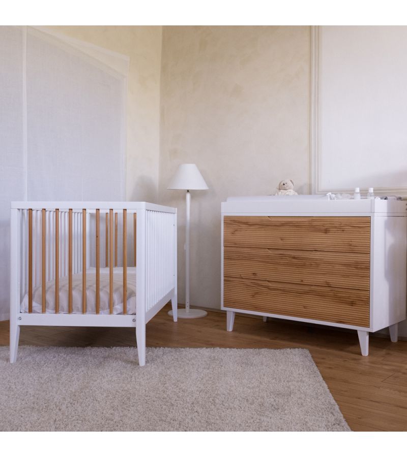 Συρταριέρα PALI Lab White-Biscuit 115x51x85cm