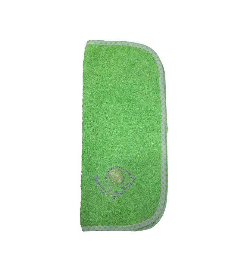 Λαβέτα πετσετέ FIGLIO BINO με κέντημα 27x27cm 25-05 Πράσινος Ελέφαντας